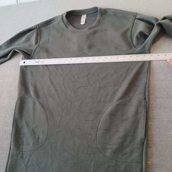 Spanx Air Essentials Sweater Dress Womens M Gray Crew Neck Casual Stretch Pocket - Picture 7 of 9